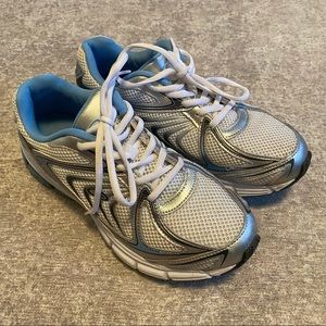 Champion Tennis Shoes Blue Silver Sneakers Size 9